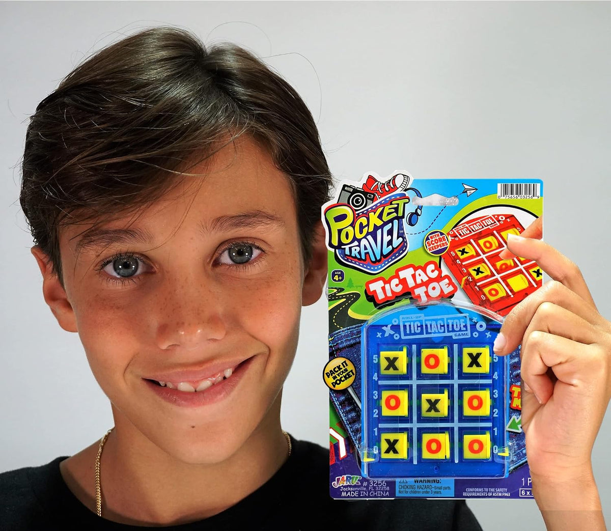 JA-RU Portable Tic Tac Toe Mini Board Game 3256-1p – Fun for Kids & Family - 1 Pack / Tic Tac Toe - image 4