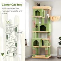 Globlazer F66 Corner Cat Tree - Green / 66 inch - image 3