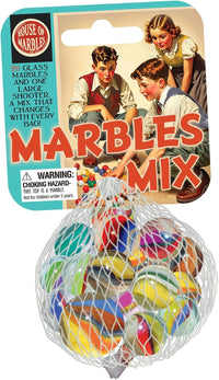 House of Marbles Solar System Net Bag of Marbles - Colorful Mix Net Bag of Marbles