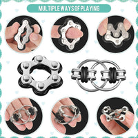 Gejoy 3 Pcs Fidget Toys Adults Set Silent - Black - image 3