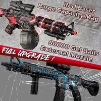 Large Electric Gel Splat Blaster, Automatic and Manual with 60 - Red - image 4
