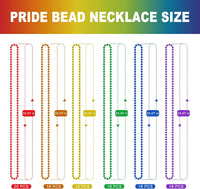 100PCS Bead Necklace, Gold Mardi Gras Beads Party Stuff - Pride - image 3