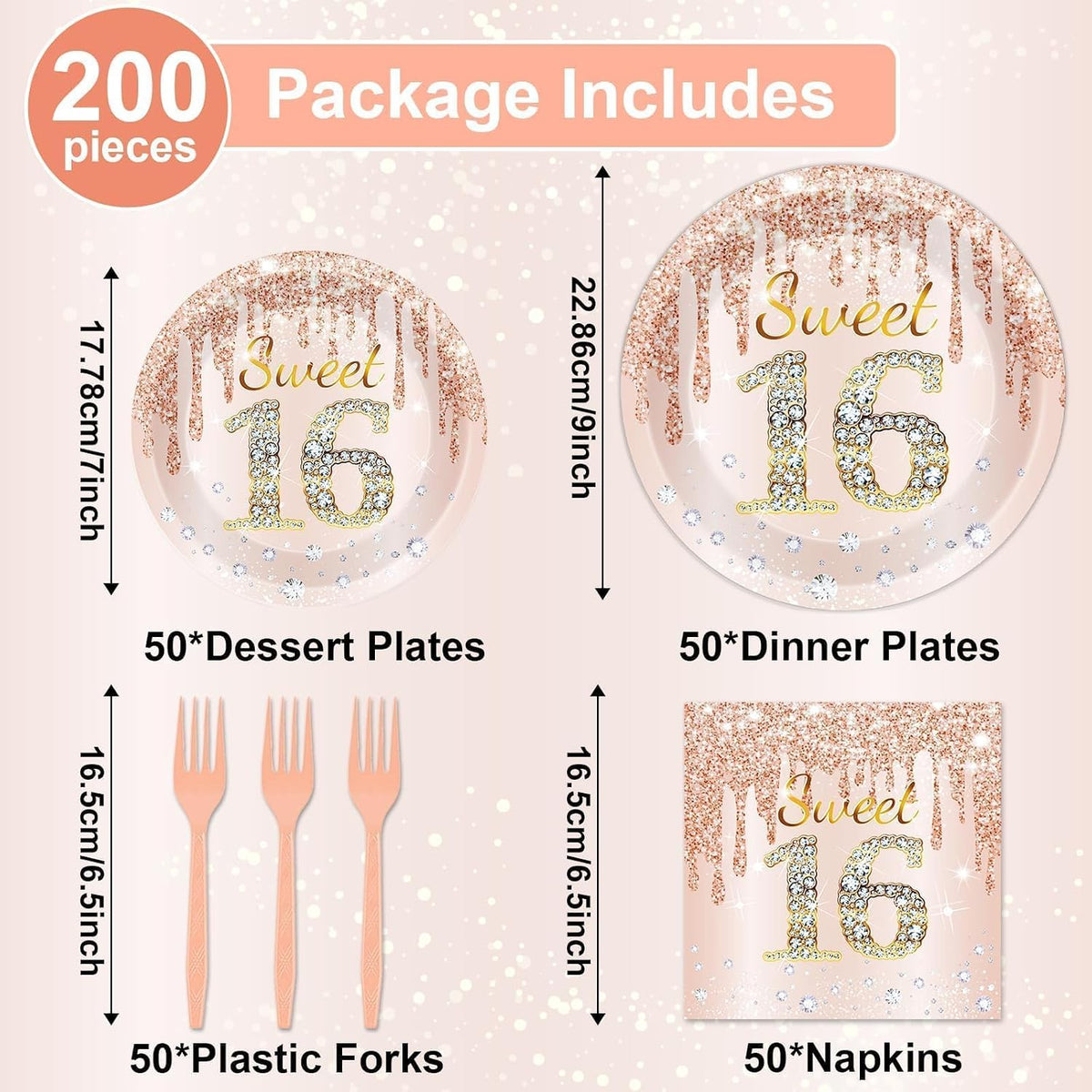 CHUNNIN 200 PCS Gone Fishing Party Plates Napkins Fishing Tableware - 16th Birthday - image 2