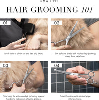 Tweezerman Pet Grooming Scissors-Rounded Tip Trimming Scissor - 7" Shears - image 4