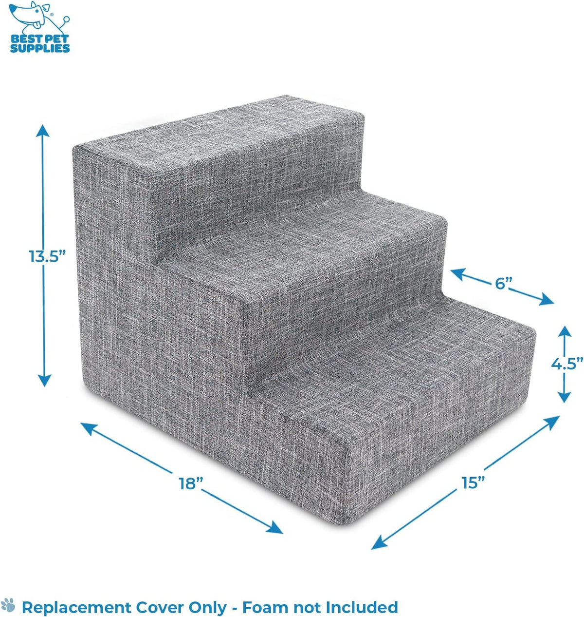 Best Pet Supplies Foam Pet Steps Cover for Small Dogs and Cats - image 4