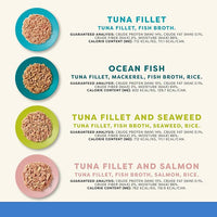 Applaws Natural Wet Cat Food in Broth, Limited Ingredient Canned Wet Cat Food, No Additives, Made with Natural Ingredients, Fish Selection in Broth Cans (20 x 5.5 oz Cans)