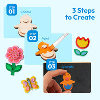 JOYIN 12 Wooden Magnet Painting Kit - Nature - image 4