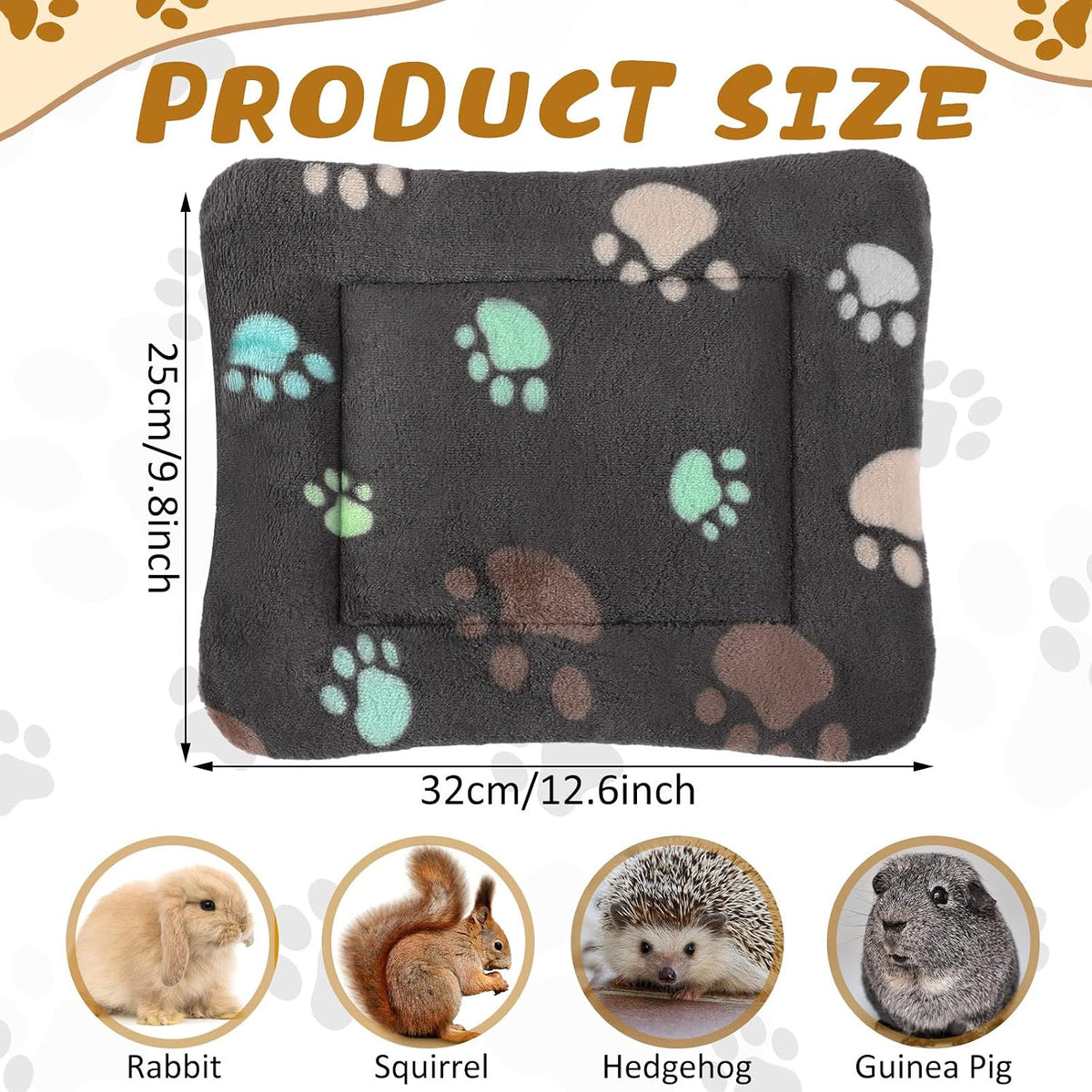 4 Pack Soft Pet Bed Mat Small Dog Crate Fleece – Essentials for Dogs - 13 x 10 Inches / Black - image 4