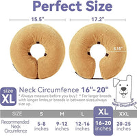 Inflatable Dog Cone Collar - Dog Neck Donut Cone Collar Alternative After Surgery - Soft Cone for Large Medium Small Dogs Cats - Alternative Recovery E Collar (Yello, XL)
