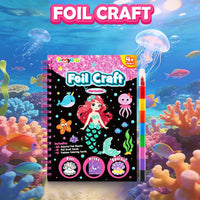 FUNNYB&G Foil Art Craft Kit for Kids - Mermaids - image 3