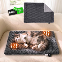 Mora Pets Self Warming Cat Bed Self Heating Cat Pad Pet Mat Indoor - Dark Grey / Medium