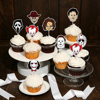 Rsstarxi 24 Have a Killer Birthday glitter horror cupcake toppers - view 13
