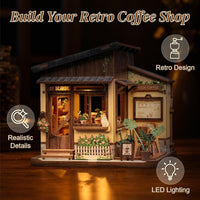 Cutefun Book Nook Kit, Bach Strings Musical Instrument Store - Kissa Coffee - image 3