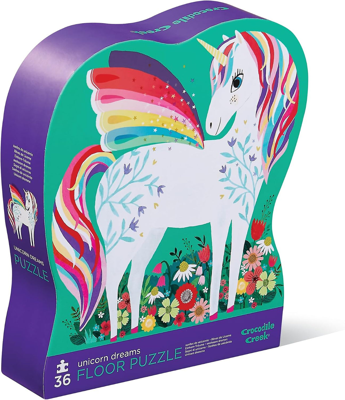 Crocodile Creek 36-Piece Jigsaw Floor Puzzle - Unicorn Dreams