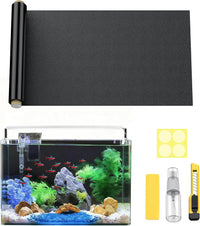 Pawfly Black Aquarium Background - 39.3" x 11.8"