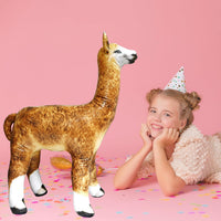 Jet Creations 37" Inflatable Standing Cow - Alpaca: Light Brown - image 3