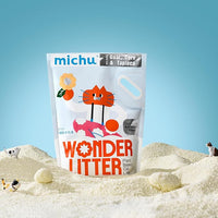 Tofu Cat Litter Natural Clumping Tofu Cat Litter 5.5lb/88oz 5 Scents (Peach + Wonder Litter, 2 Pack)