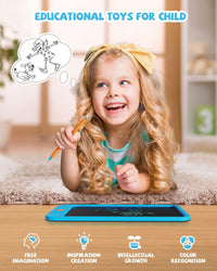 LCD Writing Tablet 10 Inch - Blue / 10inch - image 3