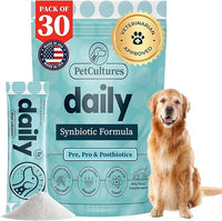 Daily Synbiotic Formula - A TriBiotic Blend with 6 Strains, B-Vitamins, and Digestive Enzymes in 30 Packs
