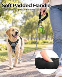 Taglory Rope Dog Leash for Medium Large Dogs - 1/2" x 5 FT (20~120 lbs.) / Grey - image 2