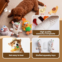 Nocciola 5-Pack Squeaky Dog Toys - 3-Pack / Farm Critter - image 3