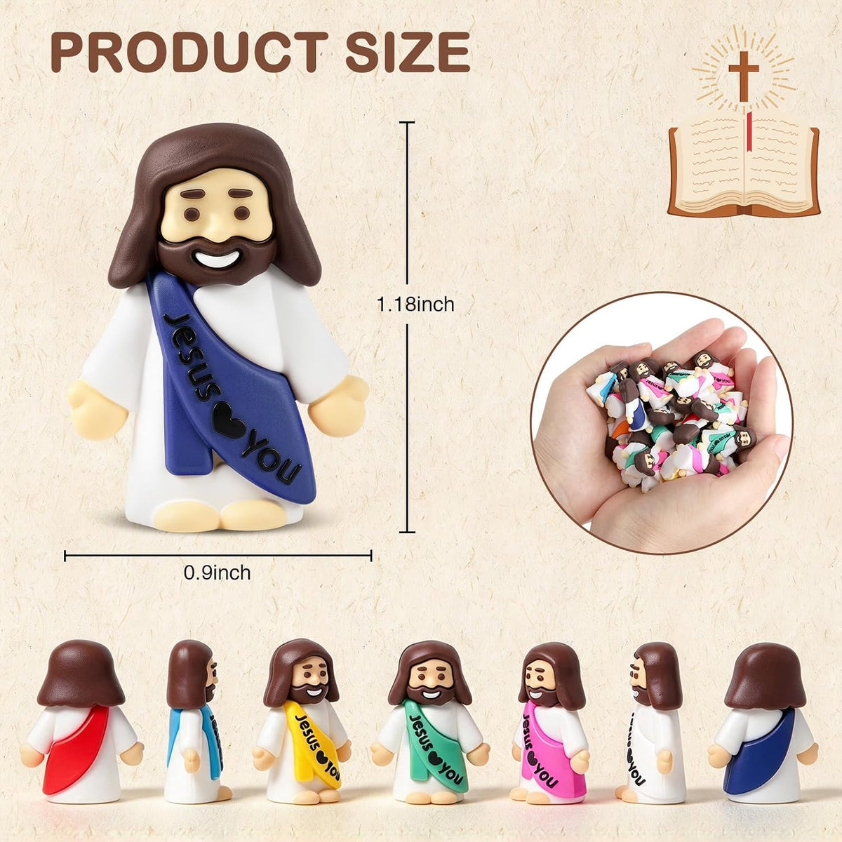 AKFAHOIF 20PCS Little Jesus Figures - 60 - image 2