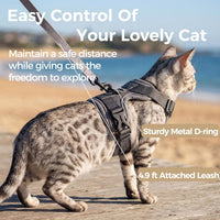 Cat Harness and Leash Set, Escape Proof Cat Vest, XL - Grey / XX-Large - image 2