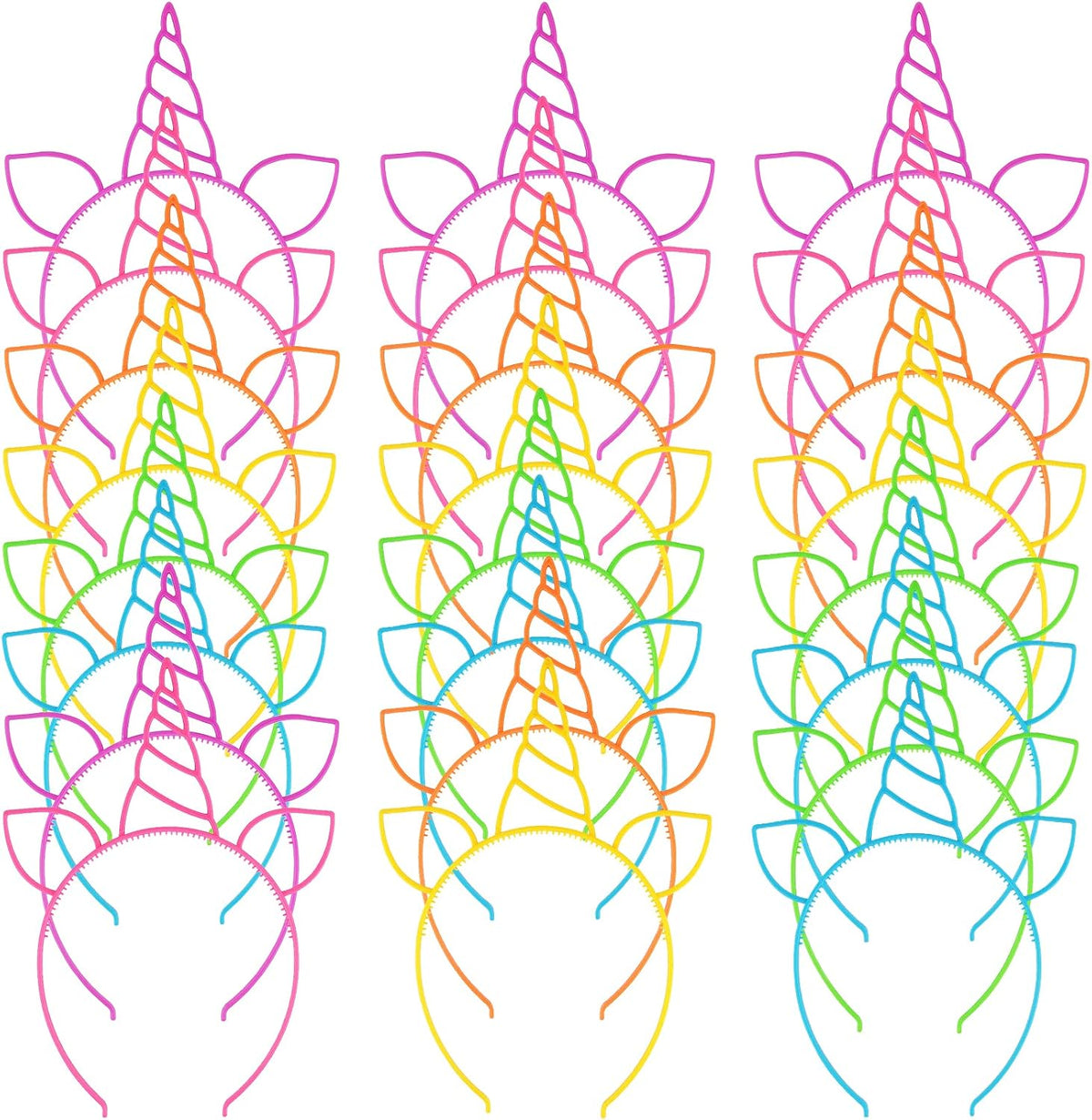 Zddaoole 24 Pcs Unicorn Headbands Unicorn Birthday Party Favors - 24 Pcs