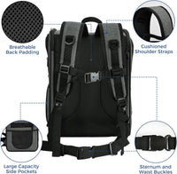 Apollo Walker Cat Backpack Carrier, Support Frame - Gray / Medium-Standard - image 4