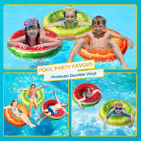 Jasonwell Inflatable Pool Floats Kids - Watermelon Red Orange Green / Large / 3 - image 3