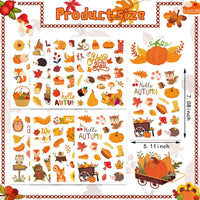 DUJAA 640-piece fall stickers for kids with pumpkins, leaves and scarecrows - view 26