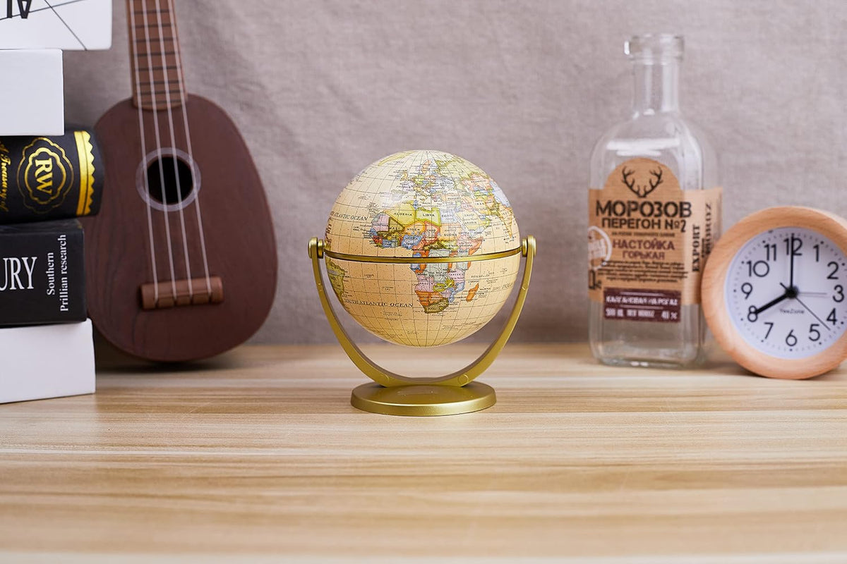 Annova Mini Antique Globe 4-inch / 10 cm - Brown Mini - image 2
