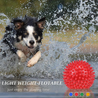 Dog Balls 4.5” Squeaky Dog Toys Spikey Ball for Aggressive Chewers - 4.5 Set of 4 - image 3