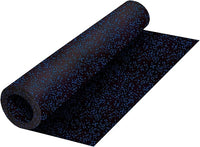 Playsafer Genaflex Rubber Gym Floor Mat - Heavy Duty Commercial Protective Gym Flooring Roll, 8mm Thick (4' X 20', 10% Light Blue)