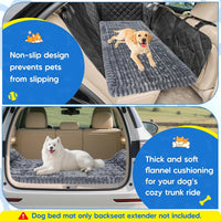 Dog Car Bed, Non-Slip Backseat Dog Bed Mat 50" L×24.6" W – Essentials for Dogs - Grey / Medium (50"L×24.6"W) - image 2