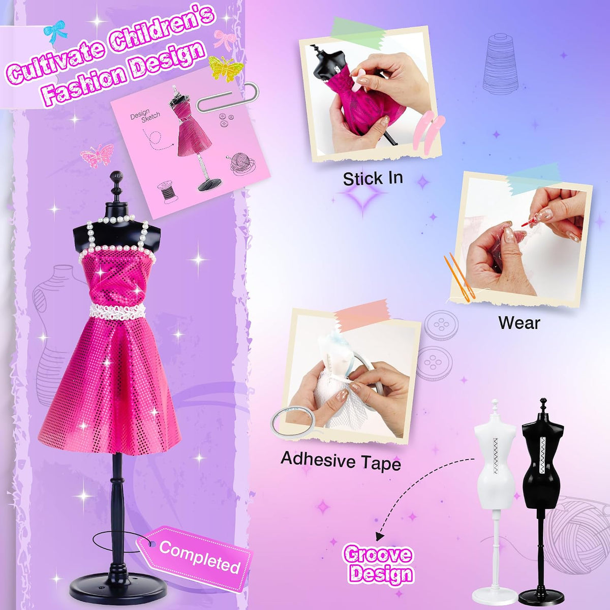 800+Pcs Fashion Designer Kit for Girls - D0001 - image 3