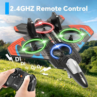 4DRC V32 Foam Remote Control Airplanes RC Planes for Kids Adults - Orange-2 Batteries - image 4