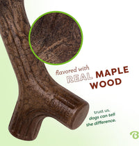 Benebone Fishbone Durable Dog Chew Toy for Aggressive Chewers - REAL Maplewood / Stick / Small - image 2