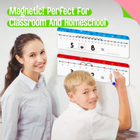 SpriteGru number line dry erase boards with 0-10 and 0-20 lines and colorful star print - view 18