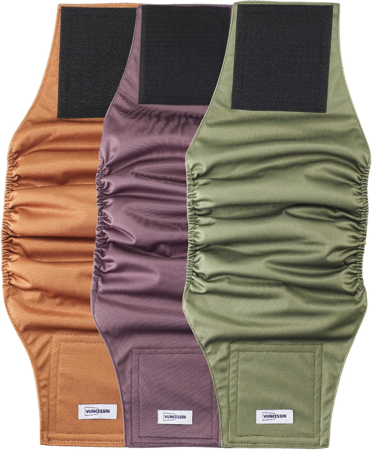 Washable Dog Diapers Male Reusable - Purple，Brown，Green / X-Small