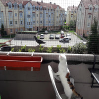 Cat Netting Balcony, UV & Weather-Resistant Cat Balcony Safety Net, Transparent Nylon Pet Mesh - Transparent 10x26ft - image 3
