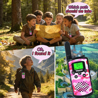 VOOPON green camo walkie talkies for kids with LCD screens - view 13