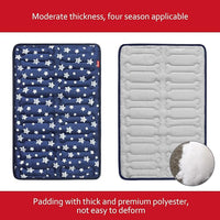 Dog Crate Mat (30" X 19"), Soft Dog Bed Mat with Cute Prints, Personalized Crate Pad, Anti-Slip Bottom, Machine Washable Kennel Pad, Navy