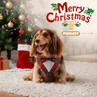 Dog Tuxedo for Small Dogs Valentines Bandana with Bowtie Wedding Tux – Essentials for Dogs - Christmas-Red / X-Large - image 3