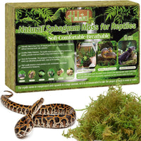 9 OZ Sphagnum Moss for Reptiles, Green Terrarium Moss - 9OZ