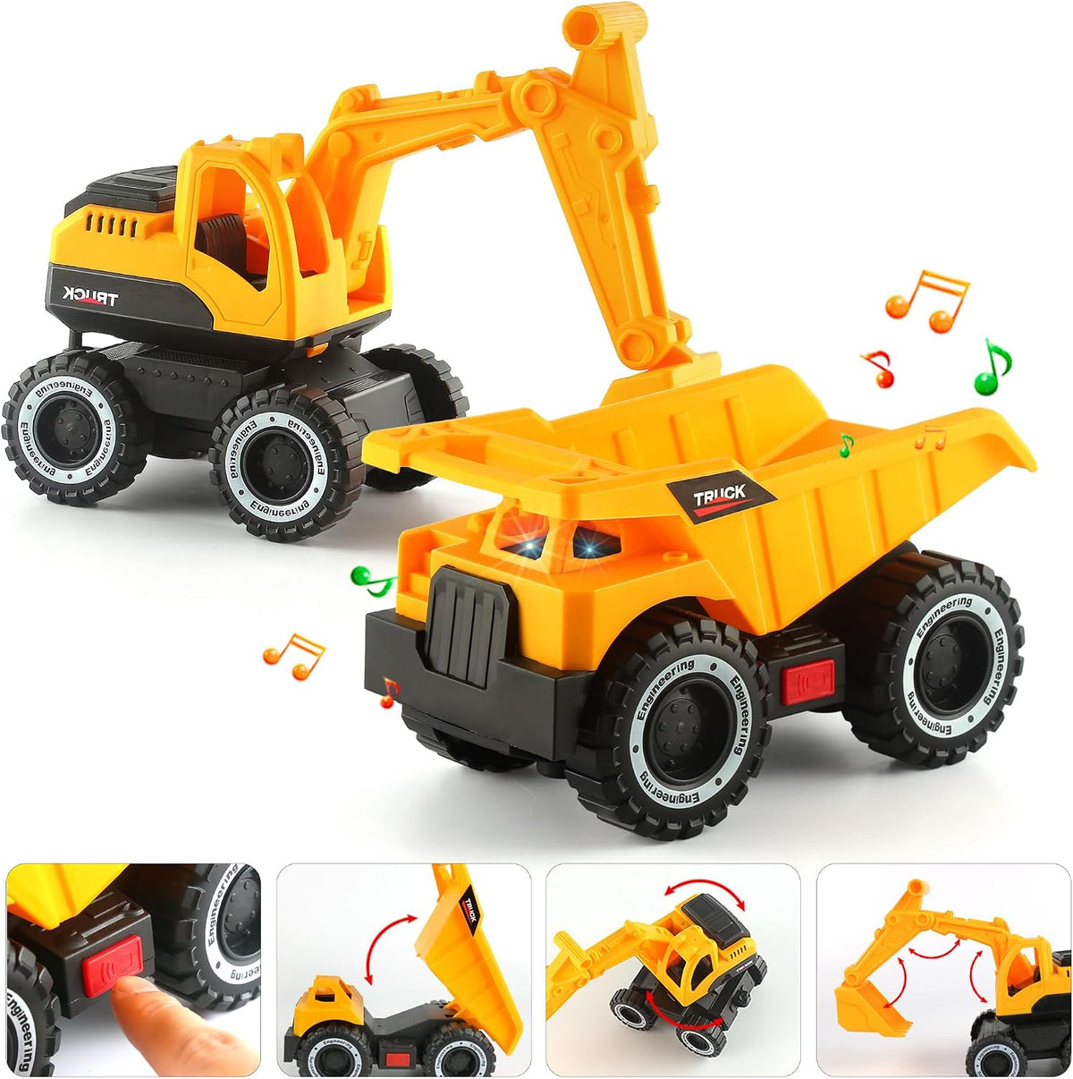 Dwi Dowellin Toddler Boy Toys for 3 4 5 6 Year Old - Construction Truck - image 3