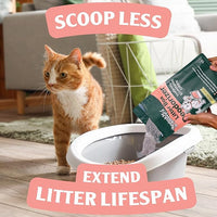 Cat Litter Deodorizer | Odor Eliminator for Litter | Smell Control for Cats | Non-Toxic & Safe for Kittens | Home Odor Neutralizer | Kitty Litter Freshener | Sprinkle & Sweep | One Month Supply 8oz