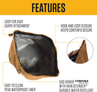 Carhartt Nylon Duck Travel Dog Bowl Carhartt Brown – Essentials for Dogs - image 2