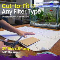 Aquatic Experts Aquarium Polishing Filter Pad - Ultra Fine – 50 Micron / 24" x 36" - 4 pack - image 4