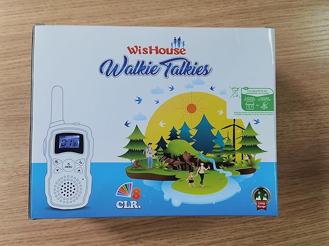 Wishouse Kids Walkie Talkies Rechargeable 3 Pack, Girls Boys Toys Age 7 8 9 10 for Outdoor Camping Adventure Games with Flashlight, Birthday Xmas Gift for 4 5 6 Year Old Children